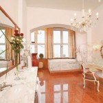 Das Badezimmer der Suite