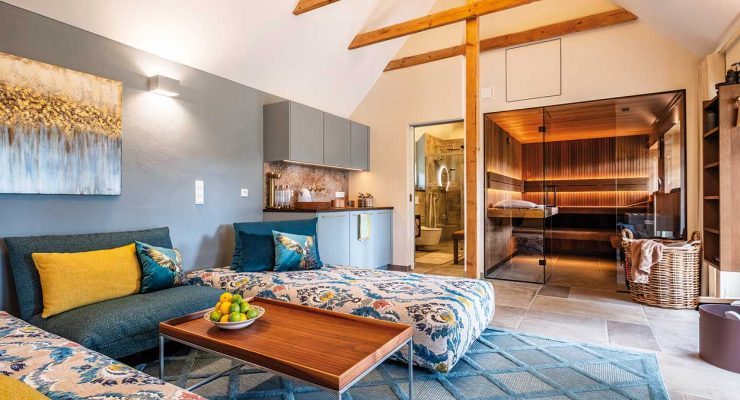 Sauna als Urlaubsinsel