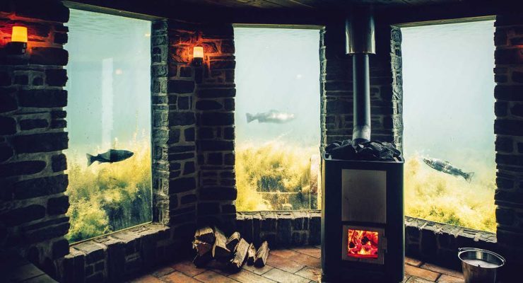 Saunieren unter dem Wasser